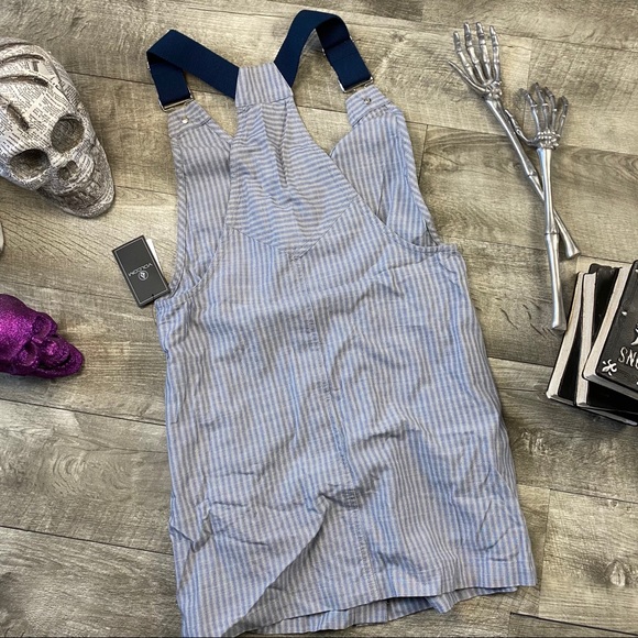 Volcom blue striped overall short dress - Picture 16 of 16